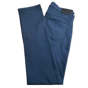 Paige Mens 30X33 Federal Blue Slim Straight Stretch Soft Chino Pants